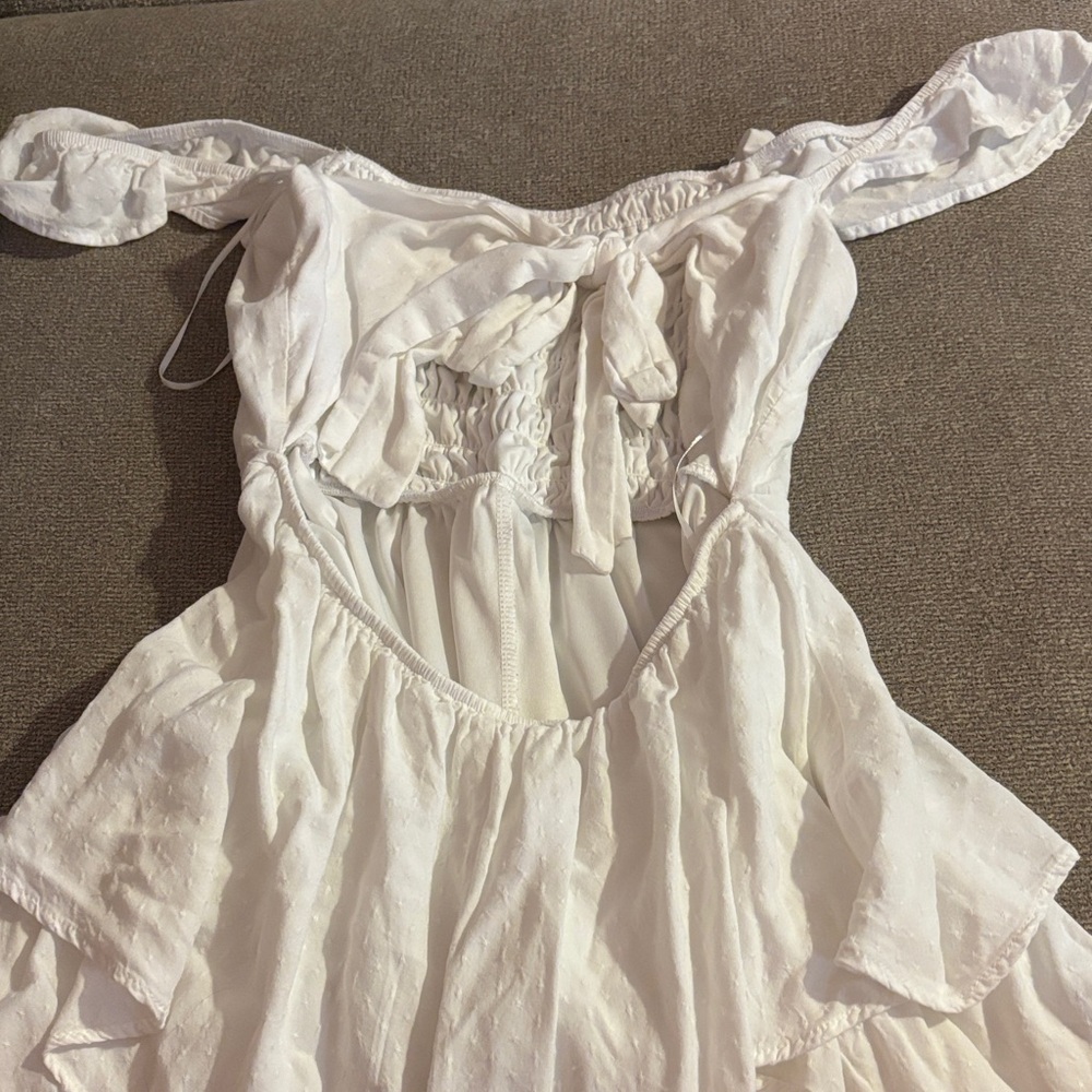 Altar'd State White Ruffled Dress - Picture 2 of 2